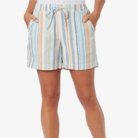 *Briggs Ladies' Linen Blend Pull-On Short - MEDIUM - Picture 1 of 4
